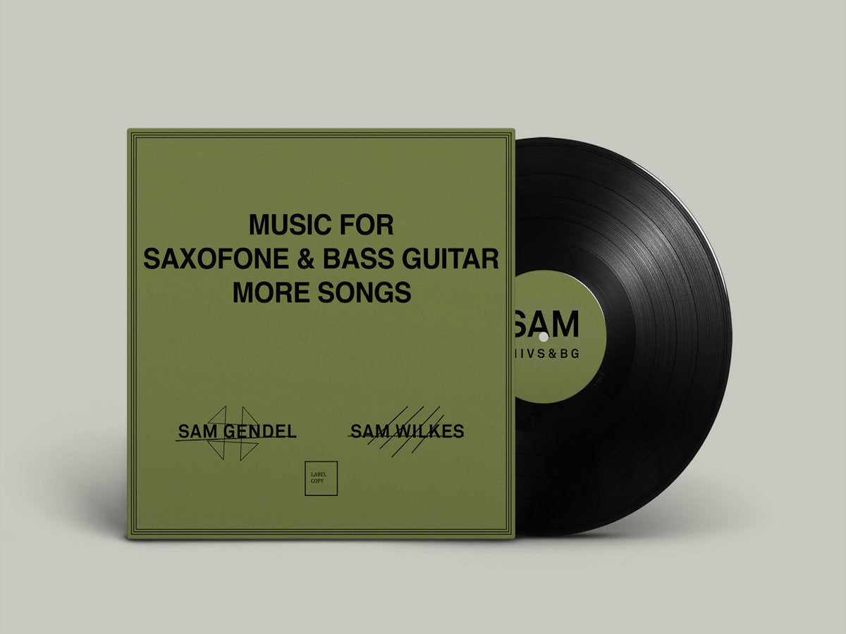 Sam Gendel & Sam Wilkes - Music for Saxofone and Bass Guitar More Songs Vinyl LP