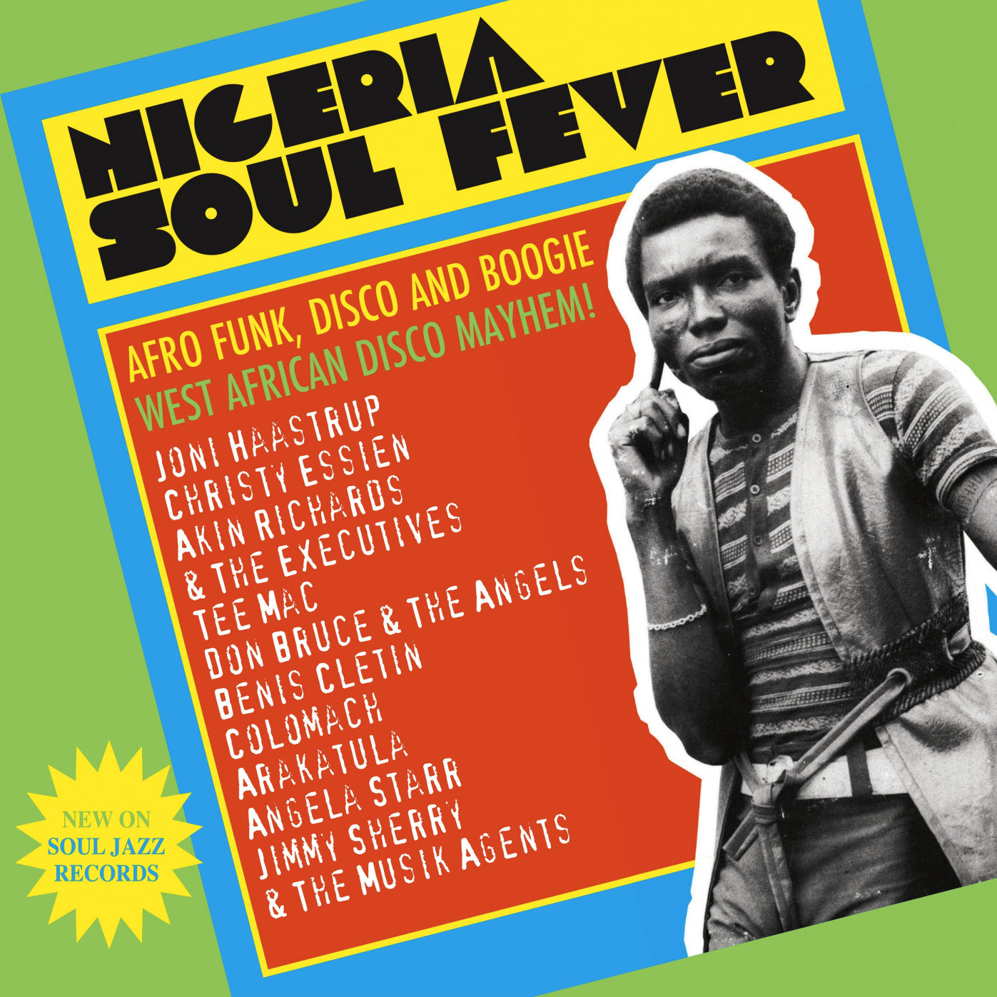 Various - Nigeria Soul Fever (Afro Funk, Disco And Boogie: West African Disco Mayhem!) Vinyl 3LP album cover