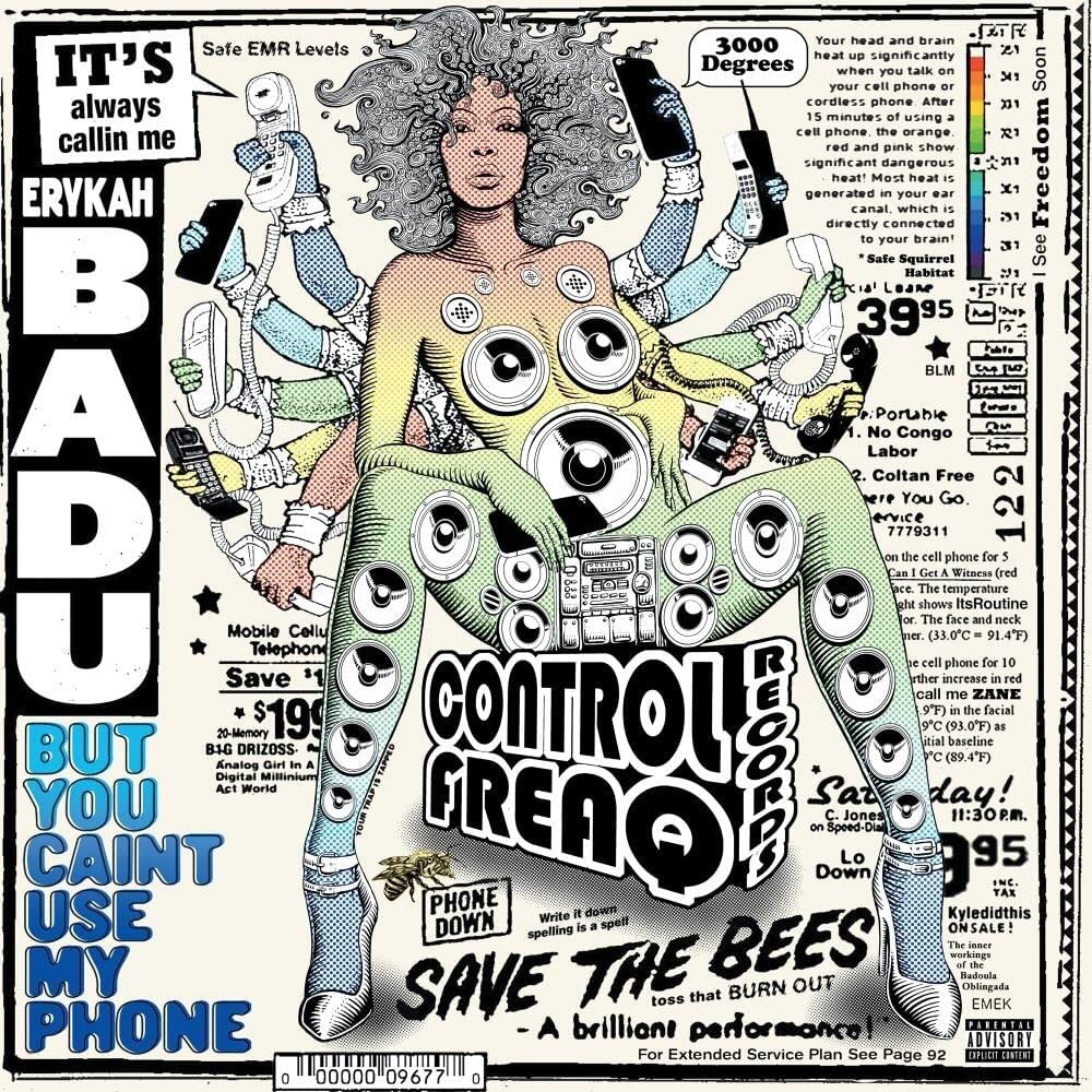 Erykah Badu - But You Caint Use My Phone Vinyl LP album cover