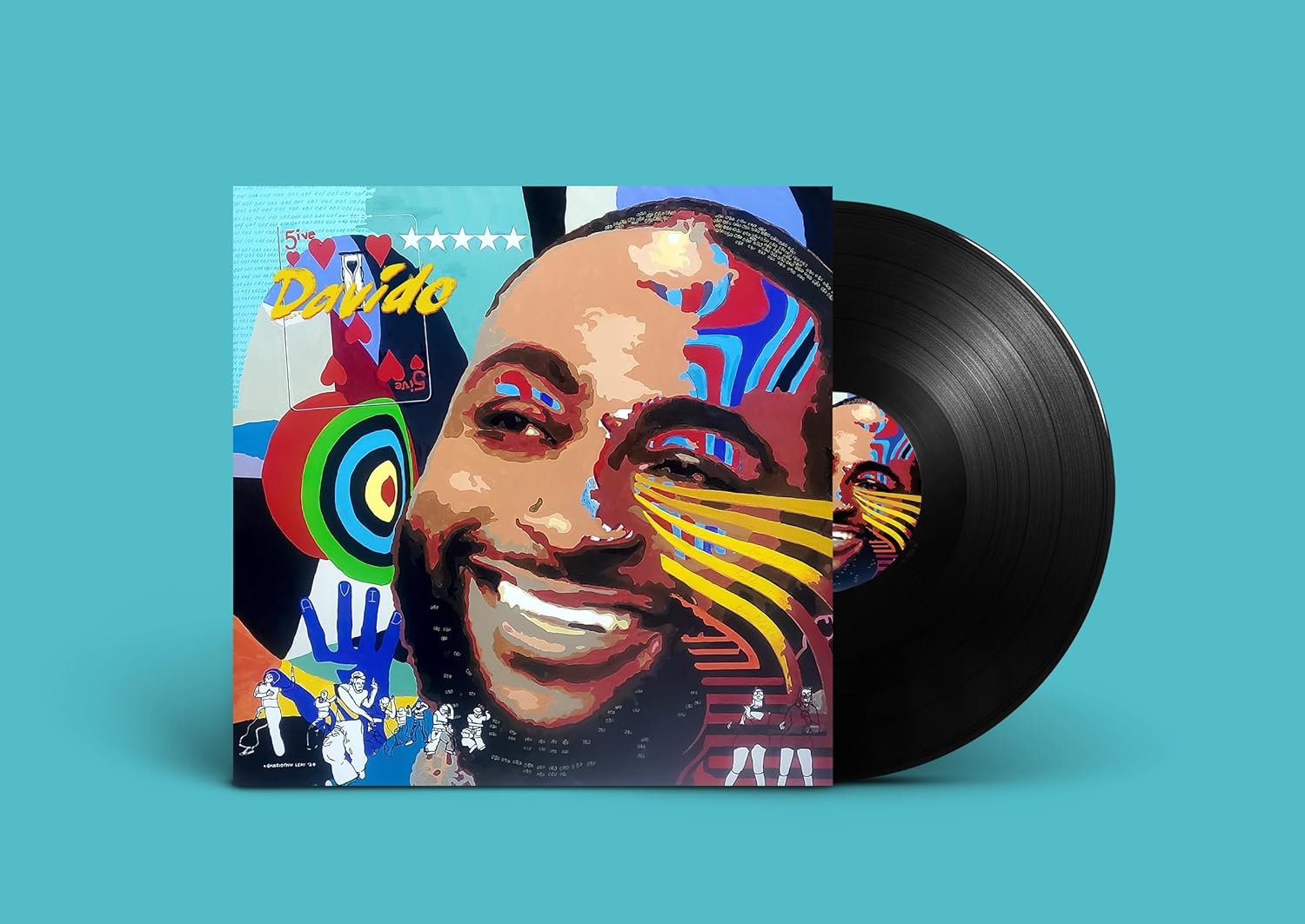 Davido - 5ive Vinyl LP album cover