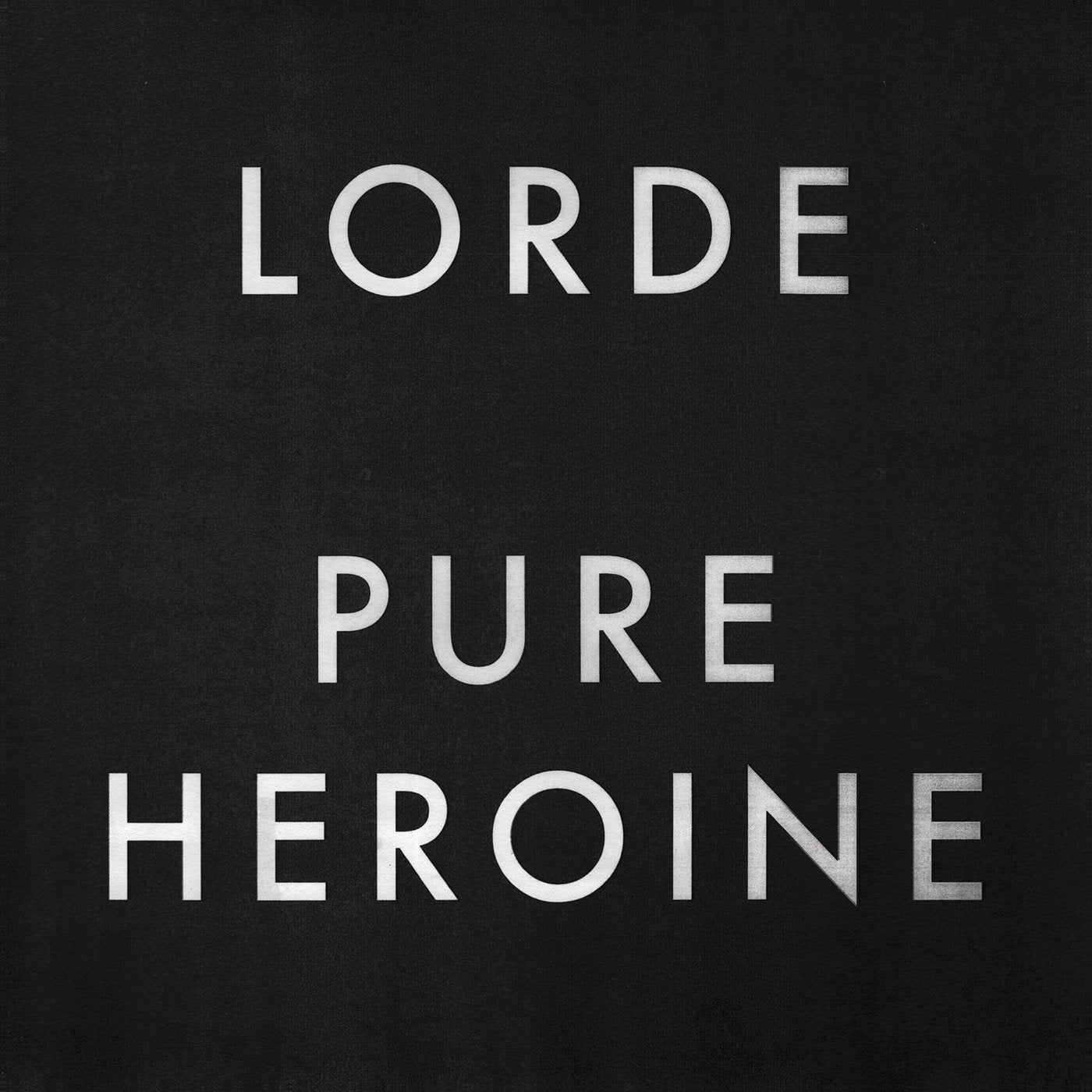 Lorde - Pure Heroine Vinyl LP album cover