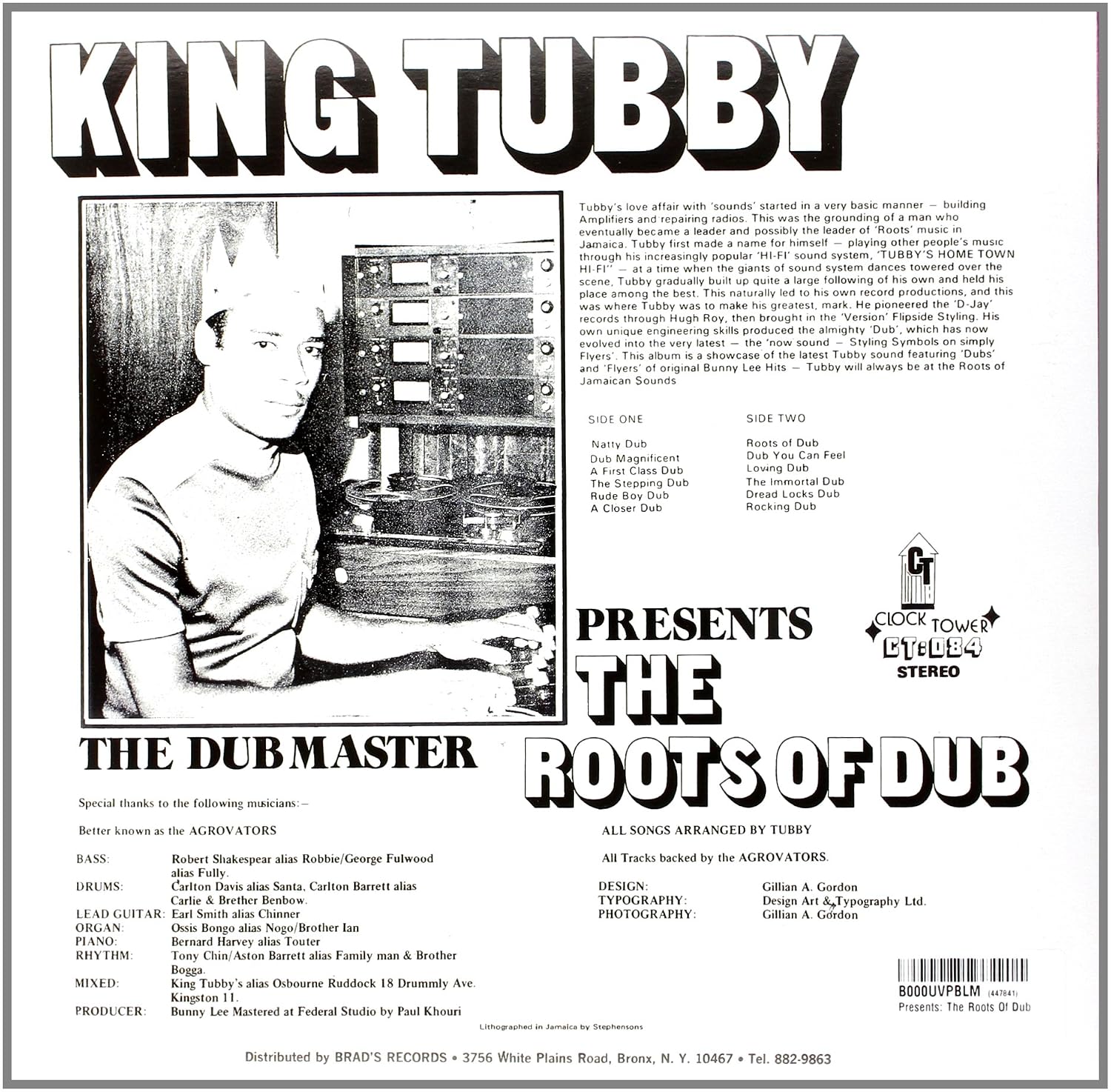 King Tubby - Presents The Roots Of Dub Vinyl LP