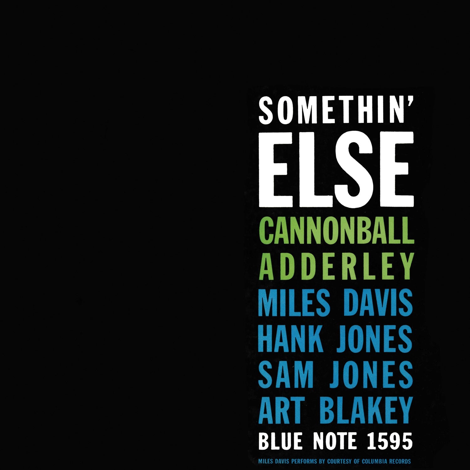 Cannonball Adderley - Somethin' Else Vinyl LP album cover