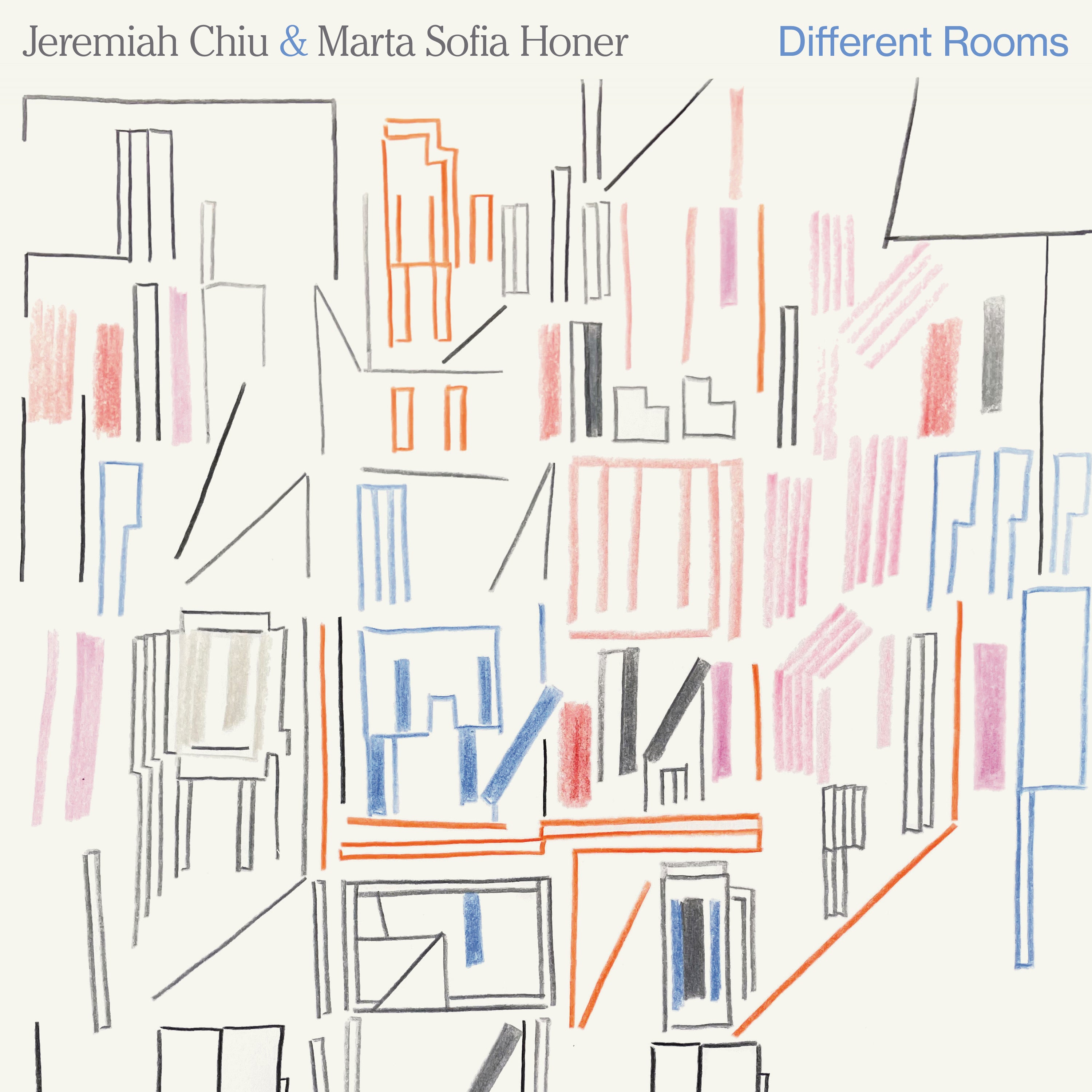 Jeremiah Chiu, Marta Sofia Honer - Different Rooms Vinyl LP album cover