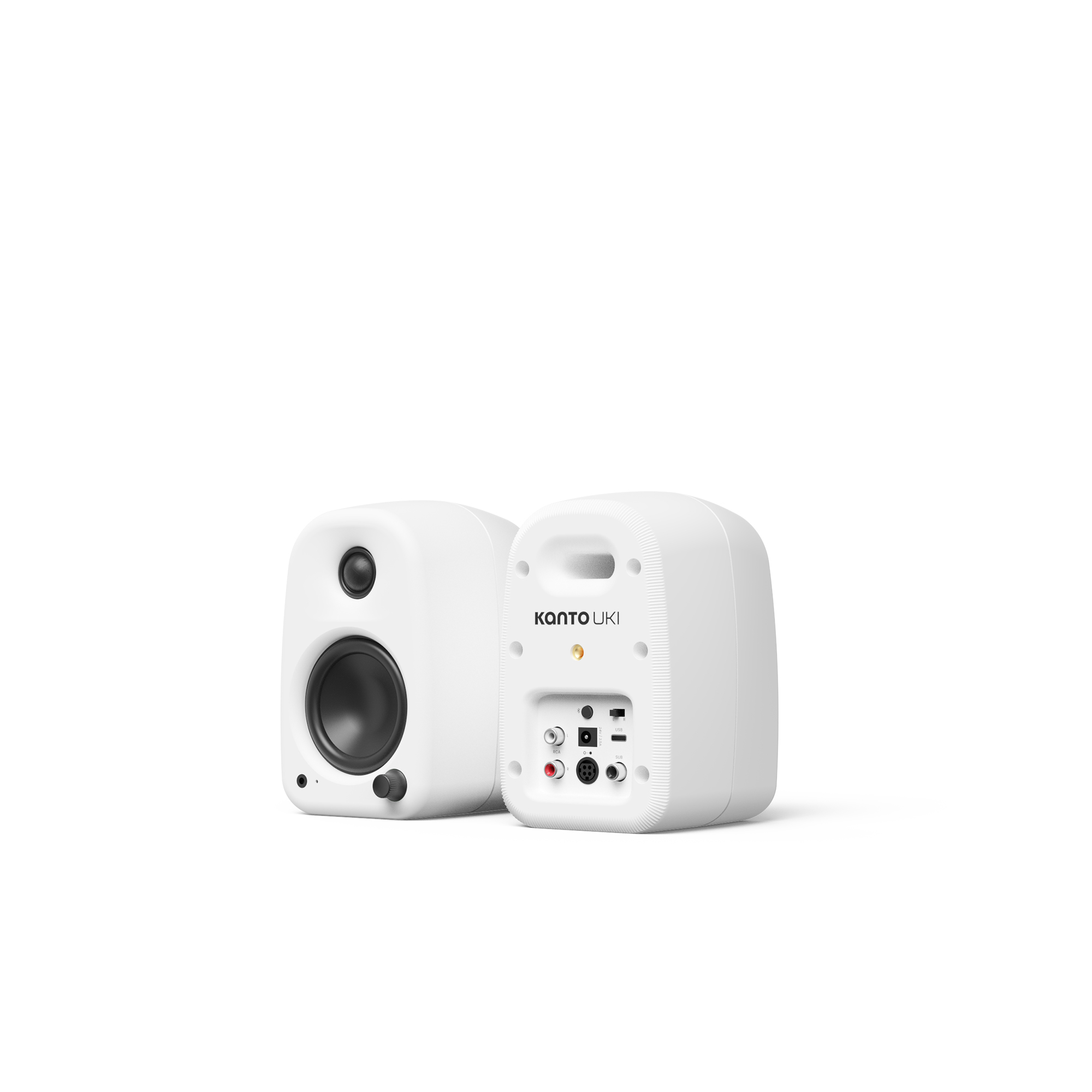 Kanto - Kanto - UKI Compact Desktop Speakers (Chalk) | Finer Kanto - Kanto - UKI Compact Desktop Speakers (Chalk) | Finer