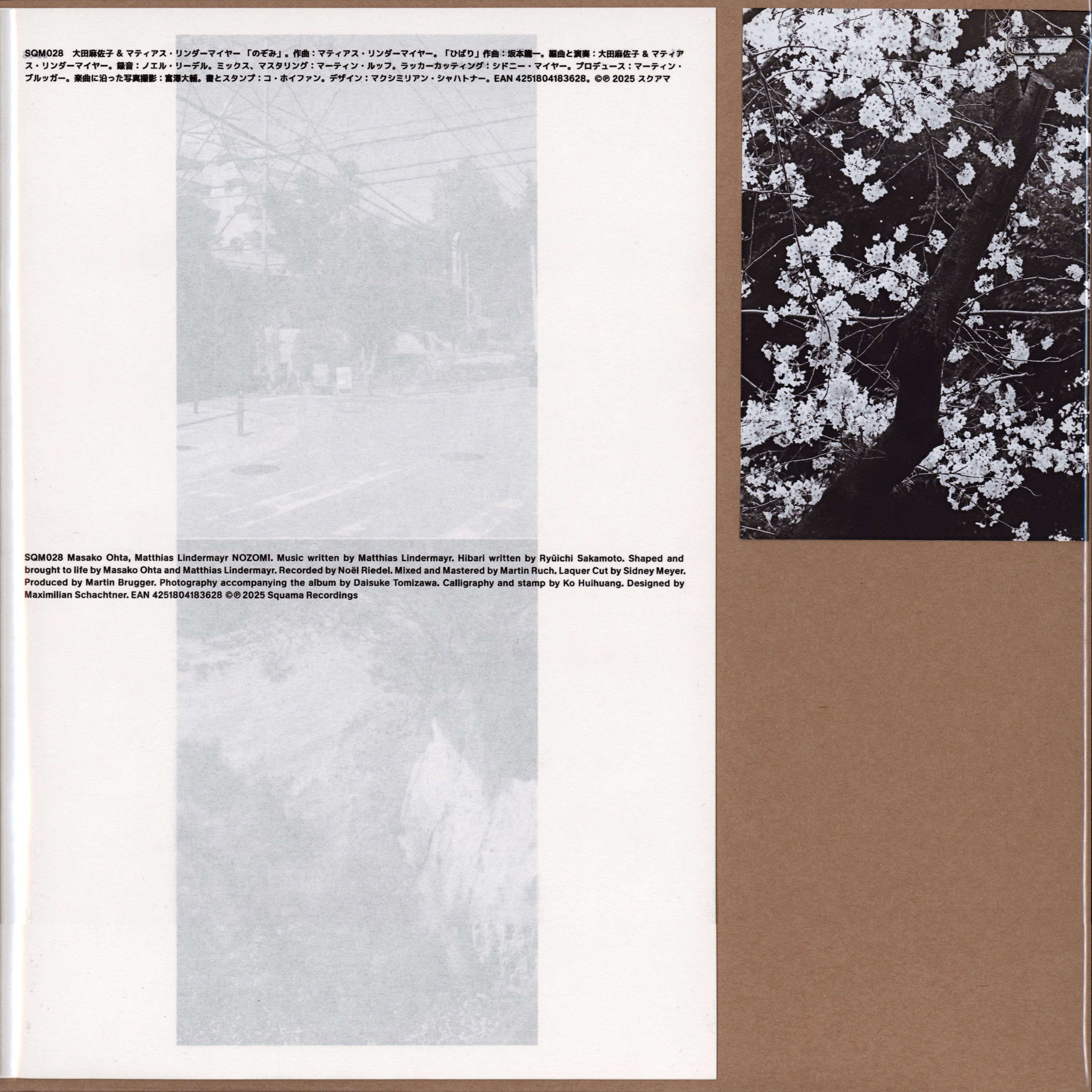 Masako Ohta & Matthias Lindermayr - Nozomi Vinyl LP album cover