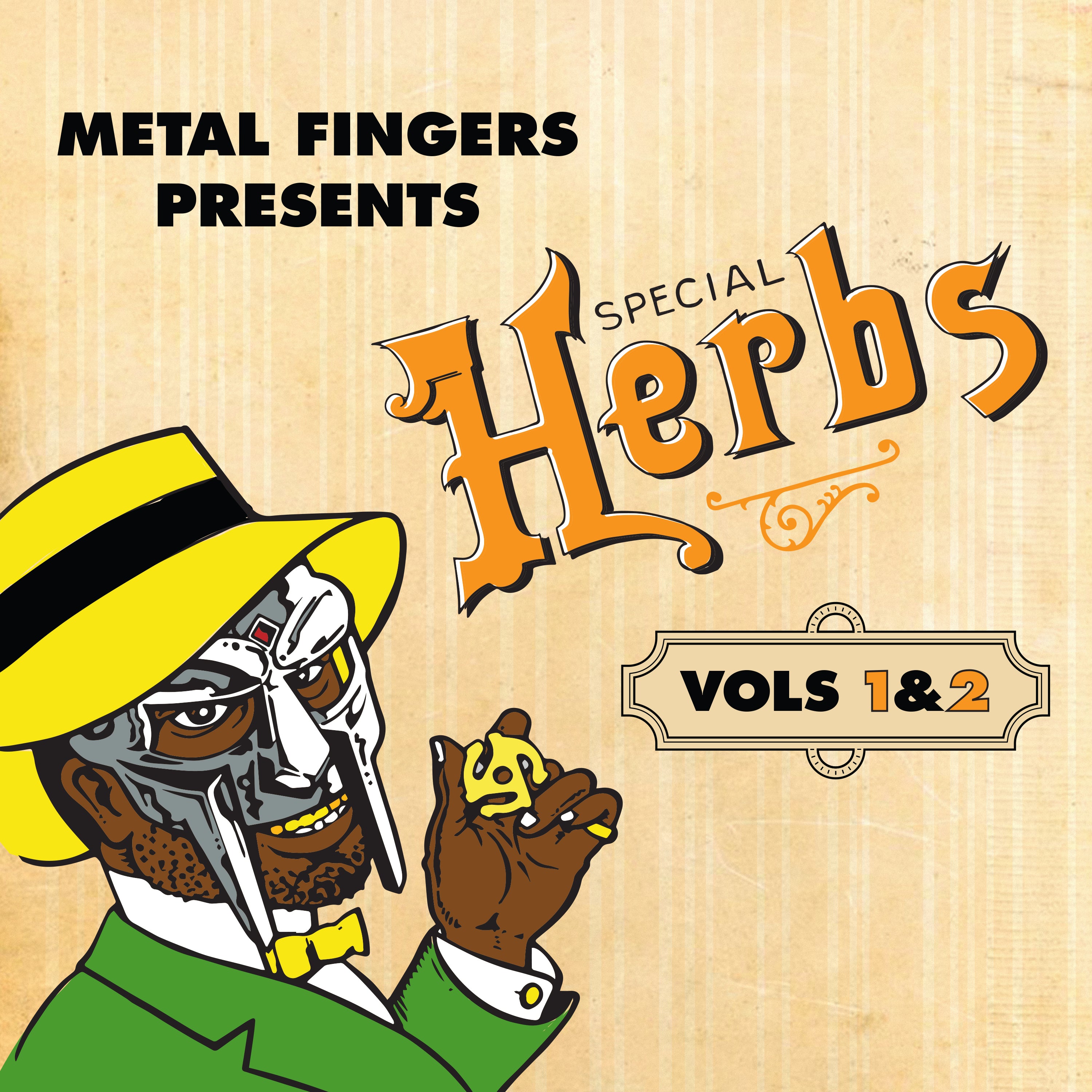 MF Doom - Metal Fingers Presents: Special Herbs Vol. 1 & 2 Vinyl 2LP album cover