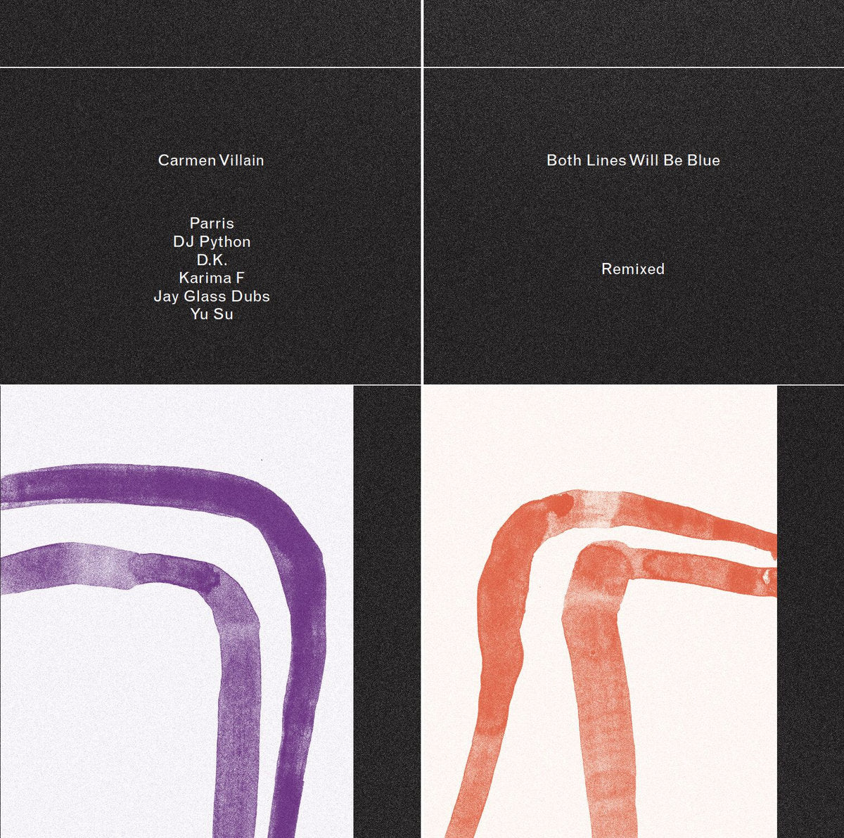 Carmen Villain - Both Lines Will Be Blue Remixed Vinyl 12" album cover