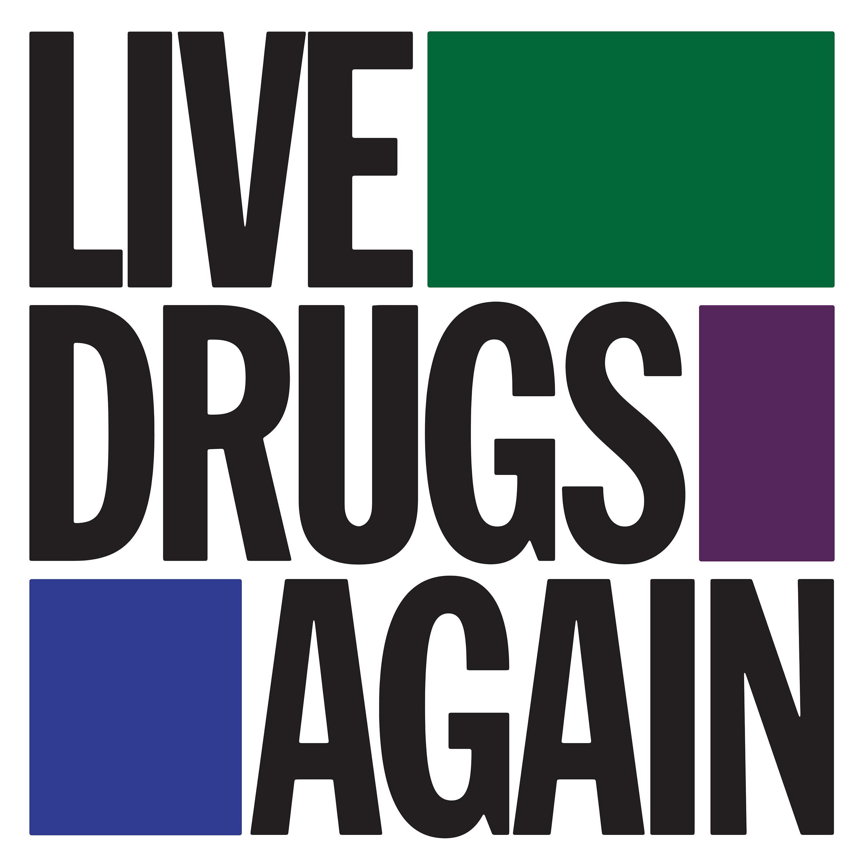The War On Drugs - Live Drugs Again Cassette Tape album cover