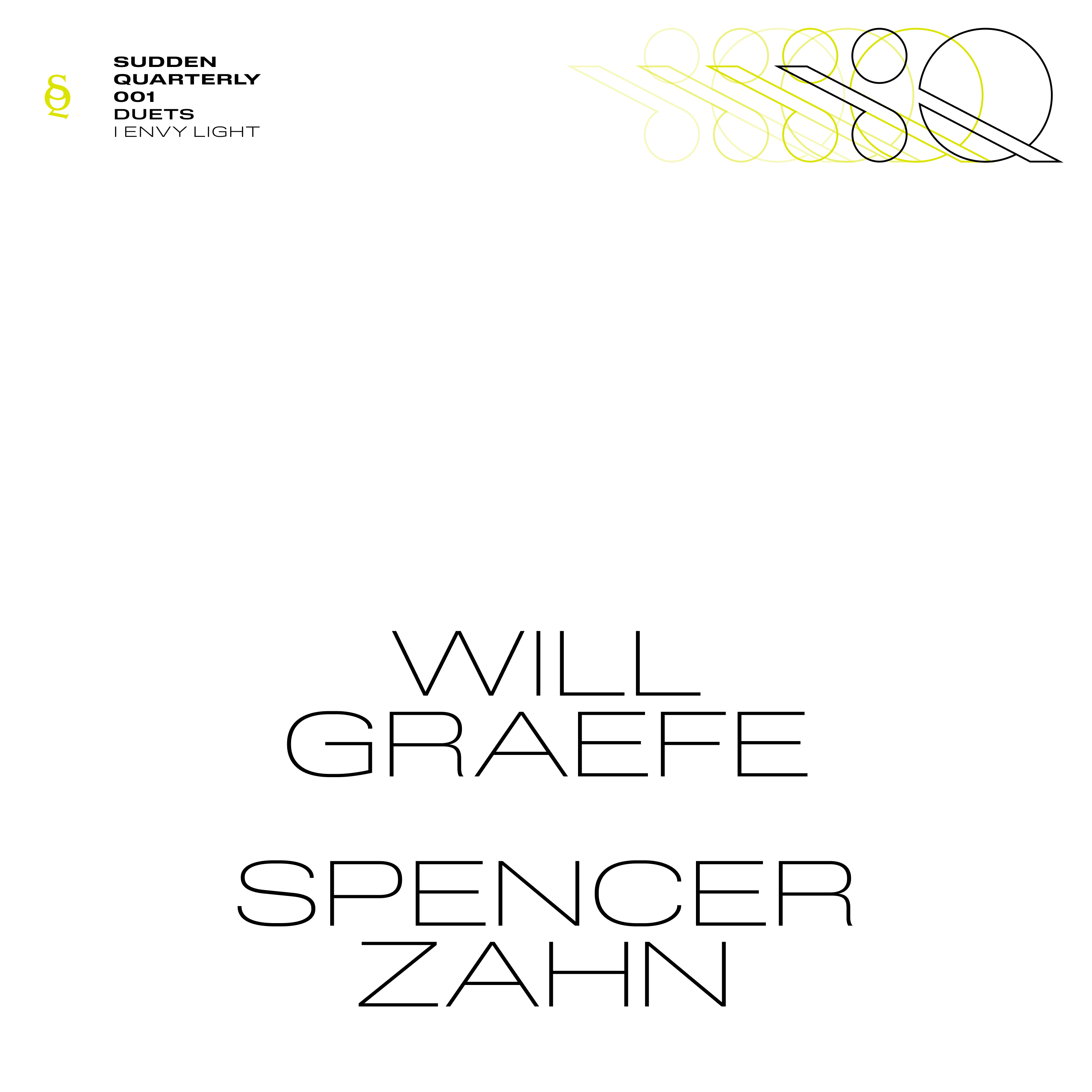 Will Graefe, Spencer Zahn - I Envy Light Vinyl LP album cover
