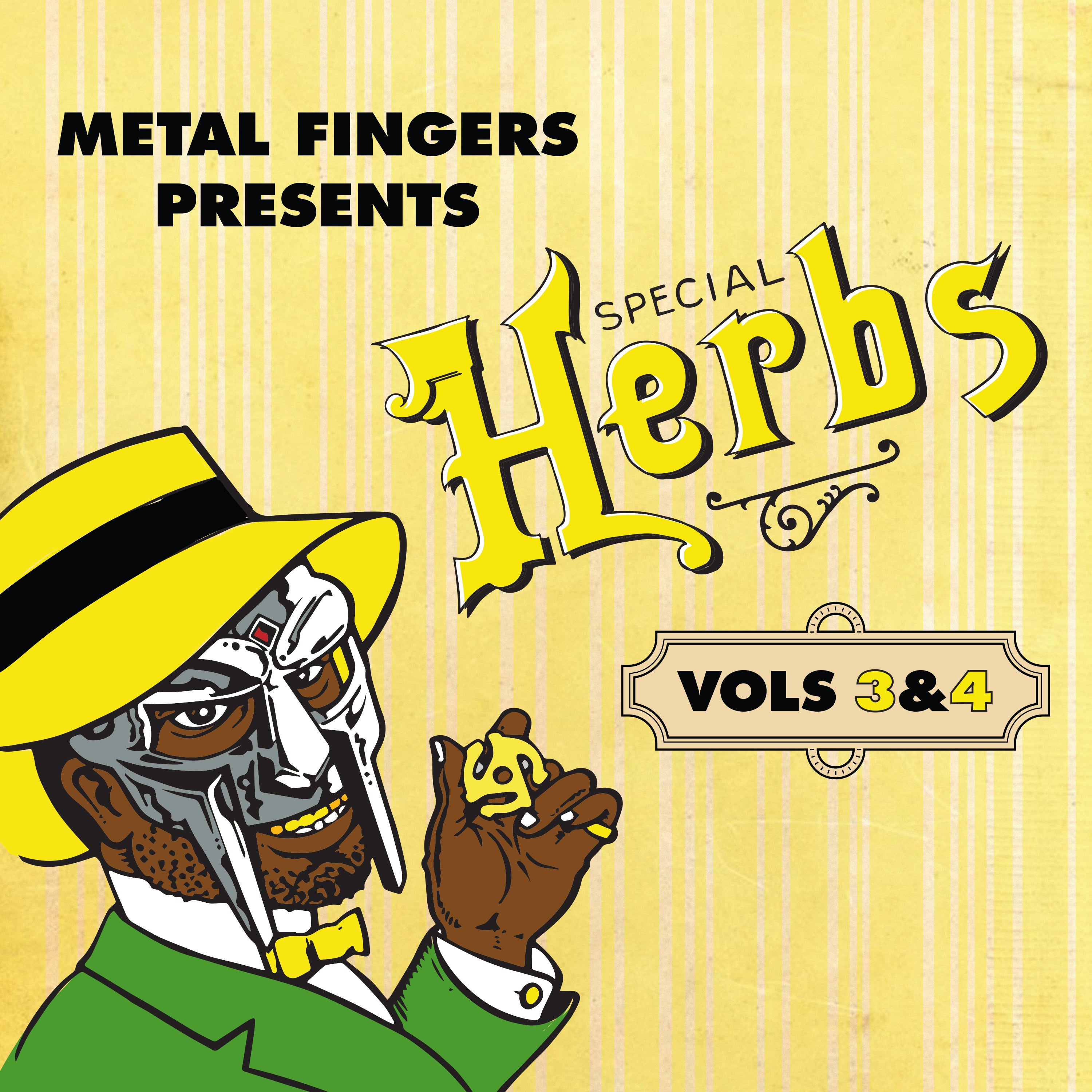 MF Doom - Metal Fingers Presents: Special Herbs Vol. 3 & 4 Vinyl 2LP album cover