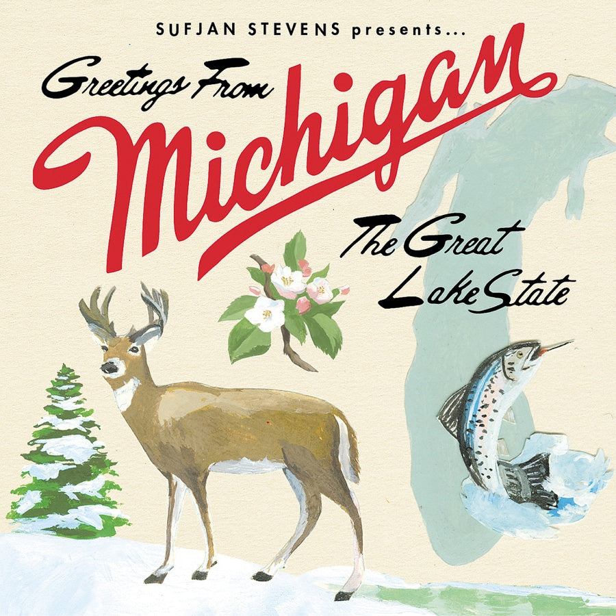 Sufjan Stevens - Greetings From Michigan (The Great Lake State) Vinyl 2LP album cover